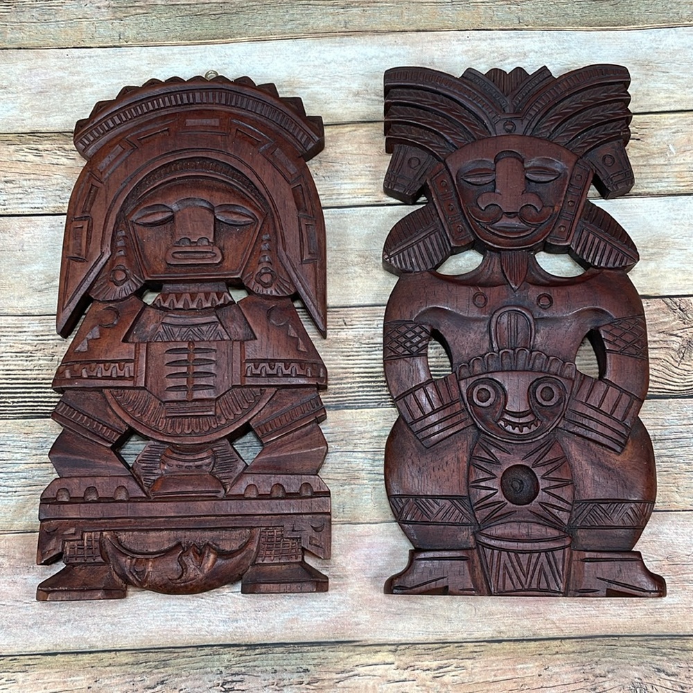 Carved Wood African Sculptured Wall Art